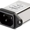 IEC inlet filter C14, 50 to 400 Hz, 15 A, 250 VAC, 75 µH, faston plug 6.3 mm, FN9222-15-06