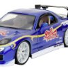 JADA TOYS Street Fighter 1993 Mazda RX7 z figurką Chun-Li gotowy model Model samochodu