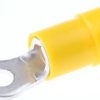 Zacisk oczkowy rozmiar przewodu 6mm² Ø , M3 izolowany średnica wew 3.2mm Żółty RS PRO