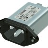 Filtr wejściowy złącza IEC 10A EPCOS Montaż na panelu