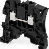 Screw terminal block, screw connection, 6.0 mm², 2 pole, 41 A, 8 kV, black, 1SNK506066R0000