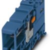 COMBI jack, push-in connection, 0.5-10 mm², 1 pole, 41 A, 8 kV, blue, 3000691