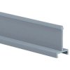 Partition wall, (L x W x H) 1.8 m x 19 x 89.6 mm, PVC, gray, D4H6, 1 piece with 6 feet