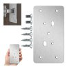 Płytka Naprawcza do Wyrwanego Zawiasu w Ściance Mebla 90x46mm 0,9mm
