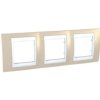 UNICA PLUS Ramka 3 potrójna pozioma róż piaskowy MGU6.006.867 SCHNEIDER ELECTRIC