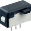 Slide switch, On-On, 1 pole, angled, 1 A/30 VDC, 25336NA