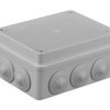 Puszka N/T Hermetyczna 120X80x50 6 Dławików Ip55 Szara S-Box 206