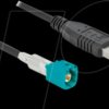 90490 HF cable, HSD Z plug > USB A plug, 1m