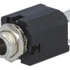 Złącze Jack 6,3mm, żeńskie, gniazdo, proste, stereo ACJS-MVS-3