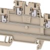 Multi level terminal block, push-in connection, 0.5-1.5 mm², 6 pole, 15 A, 6 kV, dark beige, 2816930000