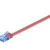 Kabel płaski Patchcord CAT 6a U/UTP RJ45/RJ45 2m czerwony