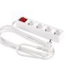 Przedłużacz Z Wyłącznikiem 4-Gniazda Z/U 5M /H05vv-F 3G1/ Biały Pm-Zw-4G-50