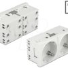 81426 Easy 45 power socket 45°, expandable, 2-fold
