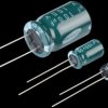 Electrolytic capacitor, 6.3 x 11 mm, spacing 2.5 mm