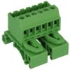 Złączka; na szynę DIN; rozłączna r=5,08mm; 2EHDRD-06P; zielony; śrubowy; 0,5÷2,5mm2; 12A; 300V; 6 torów; Dinkle; RoHS
