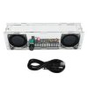 Zestaw wzmacniacza głośnikowego Bluetooth PAM8406 5W DIY w stereo o podwójnym kanale z zasilaniem USB,wyraźny wskaźnik poziomu a