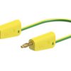 Przewód pomiarowy 64.1035-02520, 32A, 30 → 60V, kolor: Zielony/żółty, dł. 25cm, Staubli