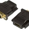 adapter HDMI, DVI LogiLink AH0001 LogiLink - Videoadapter - HDMI weiblich zu DVI-D, [1x złącze żeńskie HDMI - 1x złącze