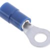 Zacisk oczkowy rozmiar przewodu 2.5mm² Ø , M4 izolowany średnica wew 4.3mm Niebieski RS PRO