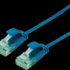 21453441 Patchkabel Cat.6a (Class EA) UTP, Slim, blau, 0.3 m