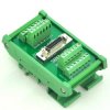 CZH-LABS DIN Rail Mount 26-pin Half-Pitch/0.05" D-SUB Female Interface Module, DSUB, SCSI.