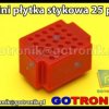 Mini płytka stykowa 25 pól czerwona