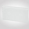 TouchMe Duży panel szklany, 2 x łącznik pojedynczy, biały TM701701W