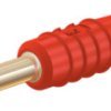 2 mm plug, solder connection, 0.5 mm², red, 22.2609-22