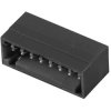 Pin header, 5 pole, pitch 2.5 mm, angled, black, 2439780000