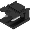 Pin header, 2 pole, pitch 5.08 mm, angled, black, 1821160000