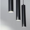 Lampa Wisząca Sufitowa Zwis 29cm Reflektor 3x GU10 LED SOPLO Czarny LUMILED