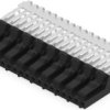 Socket header, 2 pole, pitch 2.54 mm, straight, black, 5-103957-1