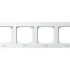 SONATA STANDARD Ramka 4 poczwórna do łączników IP44 biały mat RH-4R/75 OSPEL