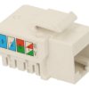 Gniazdo; Keystone; 2053-2; RJ45 cat 5e; na przewód; zatrzaskowe; proste; biały; RoHS