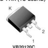 VB20120C-M3 Dual High-Voltage Trench MOS Barrier Schottky Rectifier Ultra Low VF = 0.54 V at IF = 5 A