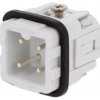 Złącze HDC wkładka stykowa męskie 10A 230V -PIN 4 3+PE C14610A0030024