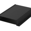 Aluminum enclosure kit, (L x W x H) 138 x 200 x 34 mm, black, IP65, 84313200.HMT1