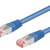 Patch cord S/FTP 6 linka Cu LSZH niebieski 25m 28AWG 95643