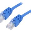 Patch cord U/UTP, Cat 5e, RJ45 wtyk z obu stron, linka, CCA, 5m PP12-5M/B