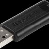 49317 USB3.0 Stick 32GB Verbatim PinStripe Schwarz
