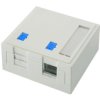 Module mounting, white, surface mounting, for 2 x AMJ, 2 x UMJ, 100021372