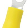 Zacisk oczkowy E245391 Ø 4.3 mm Izolowane średnica wew 4.3 mm Żółty RS PRO 12 AWG 10 AWG