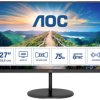AOC Q27V4EA Monitor EEK F (A - G) 68.6 cm (27 cal) 2560 x 1440 px 16:9 4 ms HDMI, DisplayPort, słuchawki (jack 3,5 mm) L