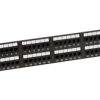 Patch panel Solarix 48 x RJ45 CAT6 UTP 350 MHz czarny 2U SX48-6-UTP-BK