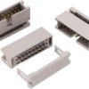 Insulation displacement connector, 16 pole, pitch 2.54 mm, straight, gray, 61201625821