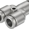 Mocowanie zaślepki Wciskane 10 mm Wciskane 10 mm Festo Złączka rozgałęźna