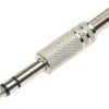 Wtyk Jack 6,3mm stereo, metal