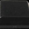 Enclosure feet, square, rubber, (H x Ø) 3 mm x 12 mm, black, for enclosure, 1421T8BK