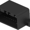 Plug, 20 pole, angled, 2 rows, black, 175975-2
