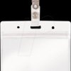 911000 000075 Dissipative ID card cover with clip closure, horizontal